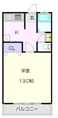 春岡マンションの間取り