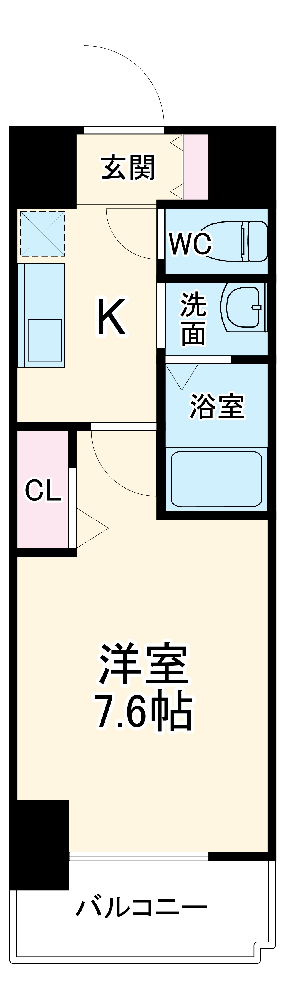 リバーコート砂田橋Ⅱの間取り