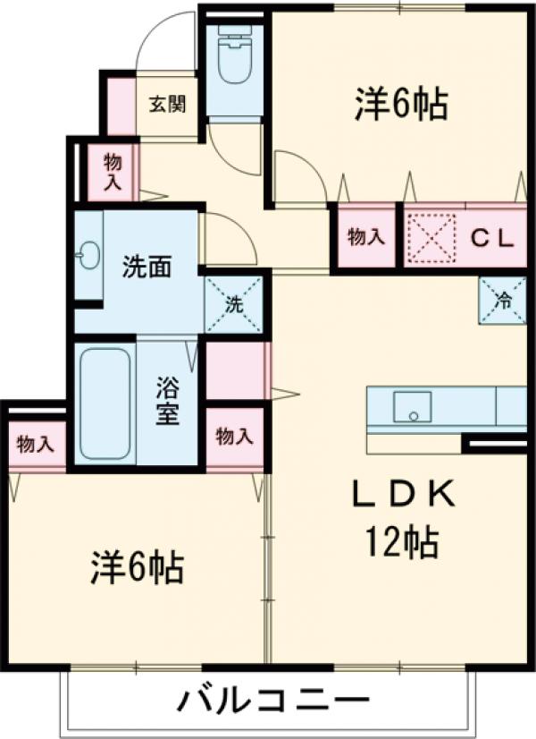 サニーサイド聖蹟 Iの間取り