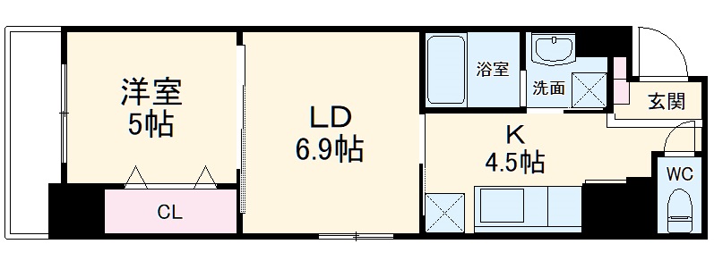 カトルセゾン金山の間取り