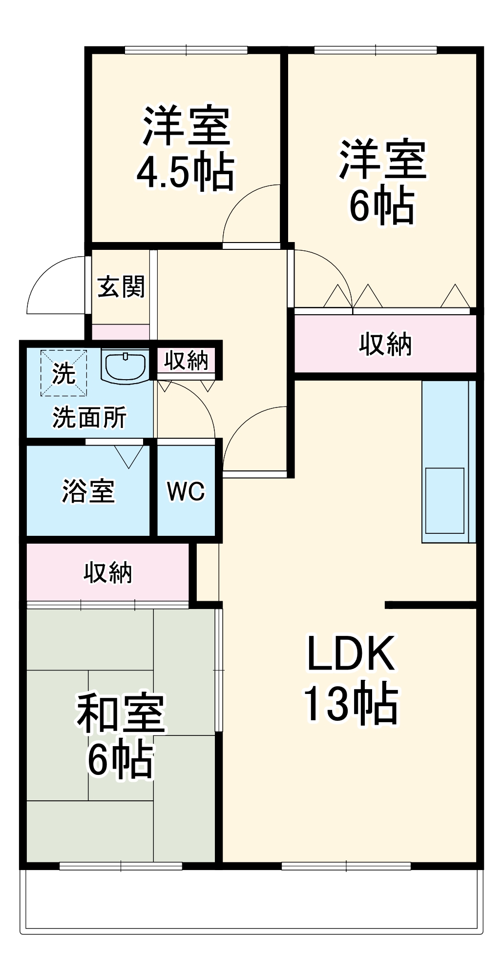 ヴィブレ若宮東の間取り