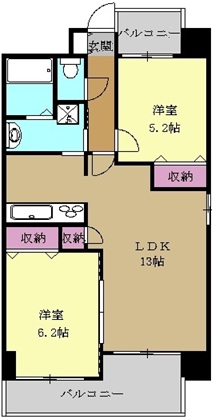 P-SQUARE ShumokuⅡの間取り