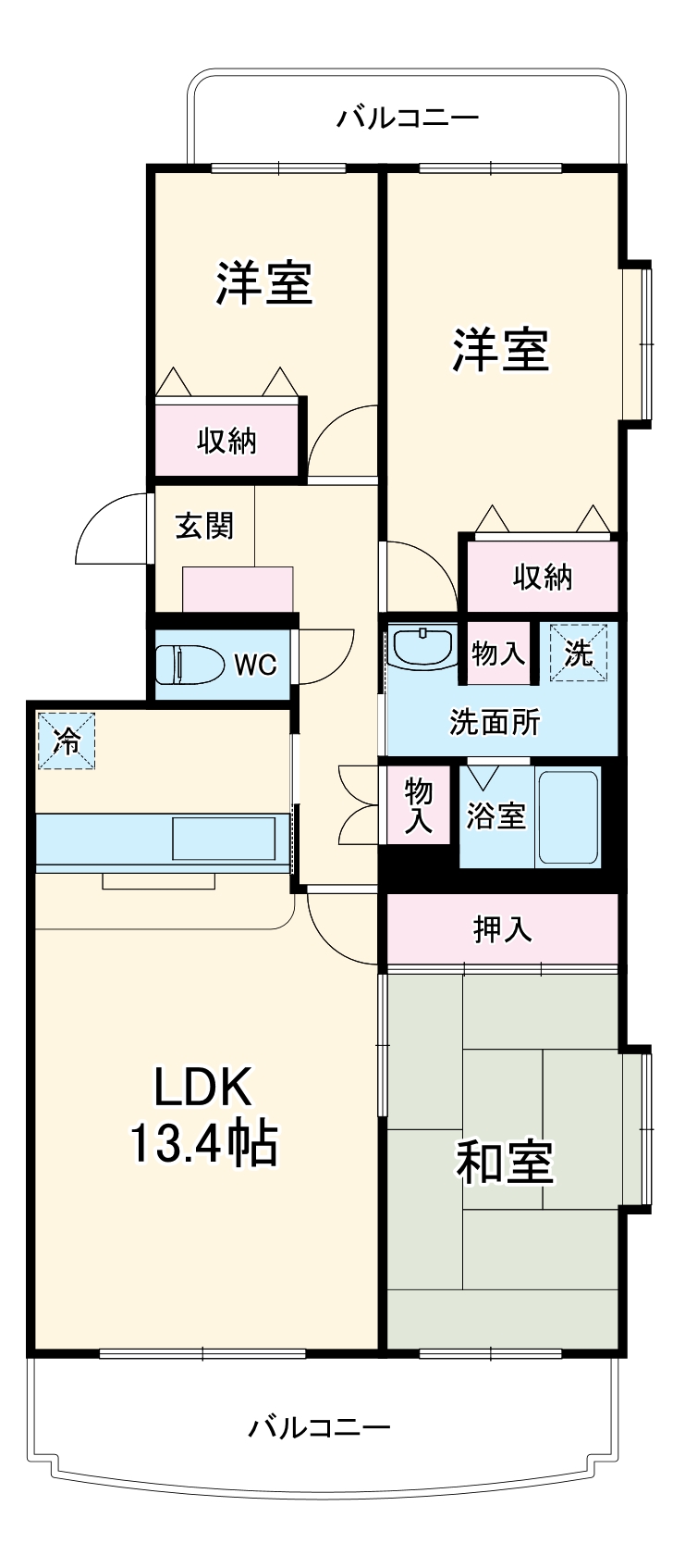 グランフィールド行徳の間取り