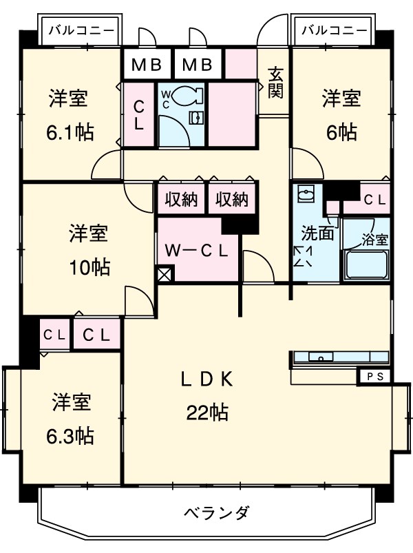 大幸マンションの間取り