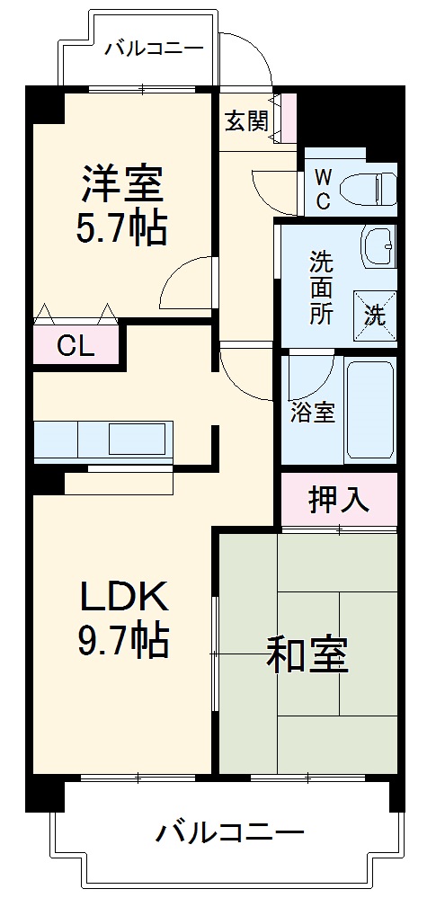 エクセレントみずのの間取り