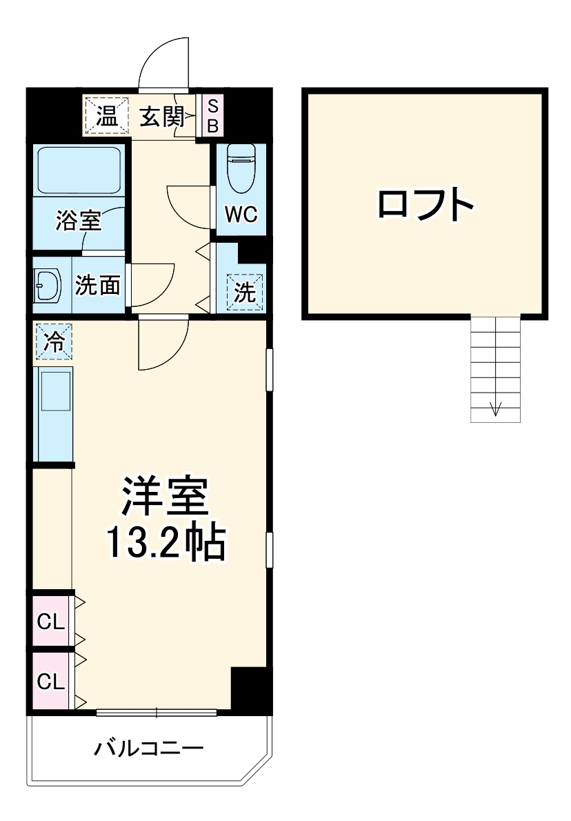 Add Wistaria 1の間取り