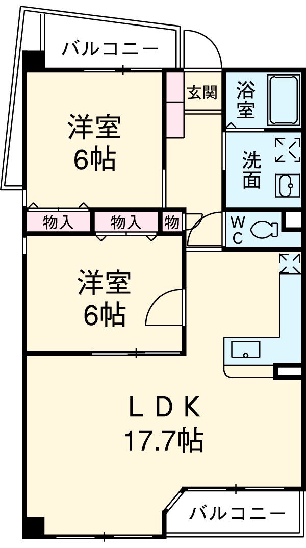 ヴェル・ドミールⅢの間取り