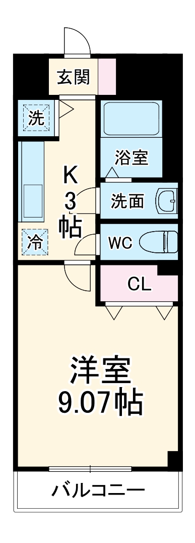 プレストンズ新栄の間取り