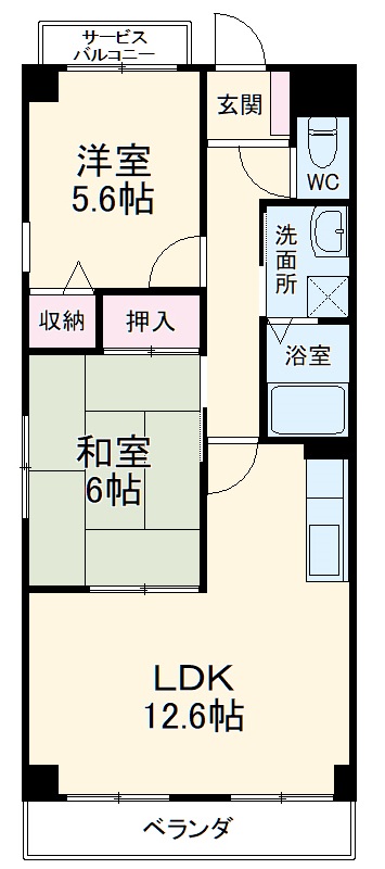 ピーナッツボーイⅡの間取り