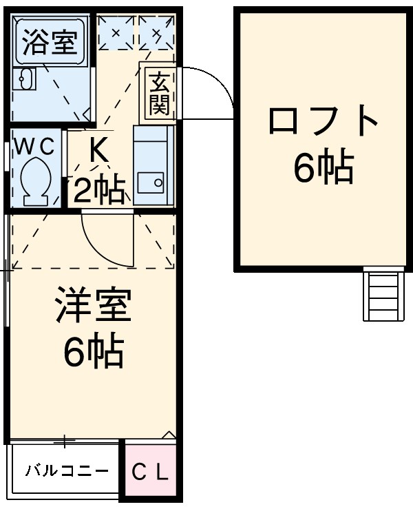 ロフト栄生の間取り