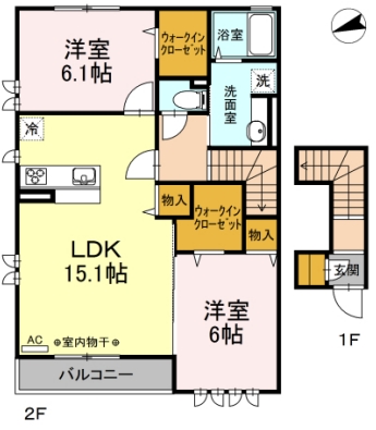 PURA VIDA C棟の間取り