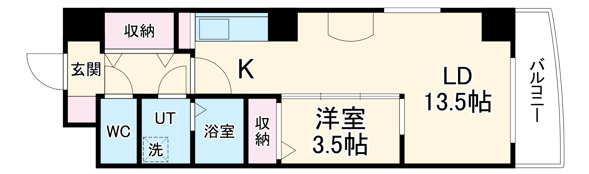 ライジング泉コートⅡの間取り