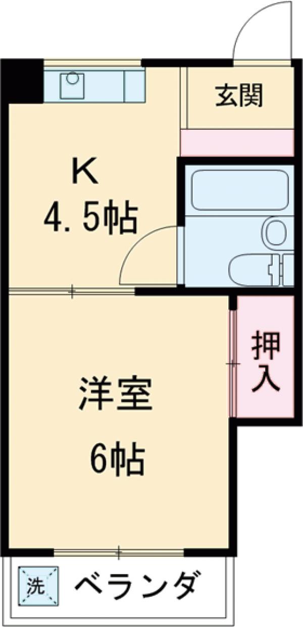 小島ハイツ2号の間取り