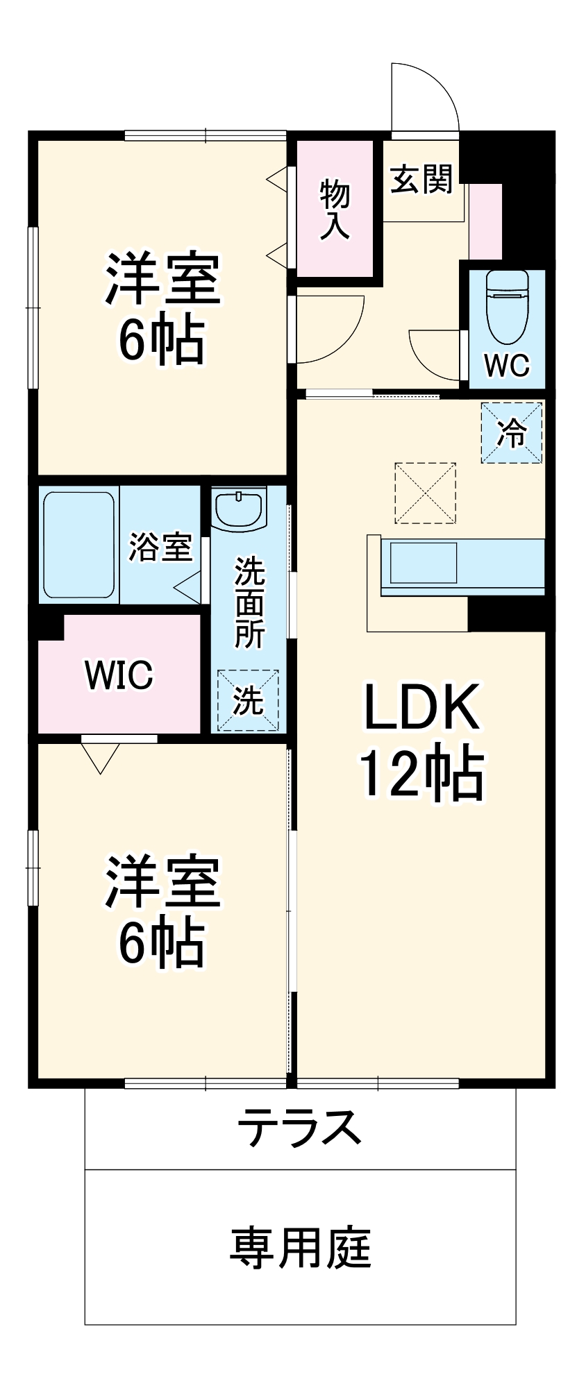 プレジオ壱番館の間取り