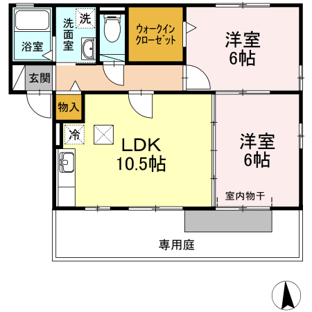 ポラリス Y・S Aの間取り