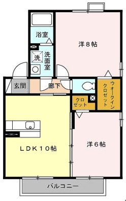 ロイヤルタウン Dの間取り