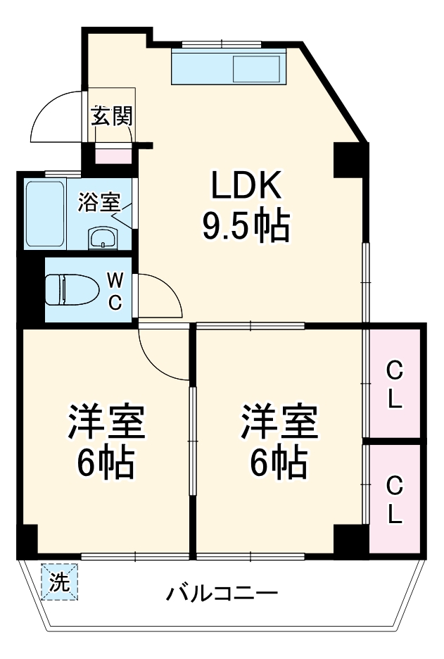 あさひビルの間取り