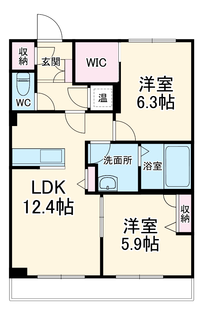 パークサイド千鳥の間取り
