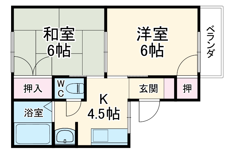 サンシャイン石塚の間取り