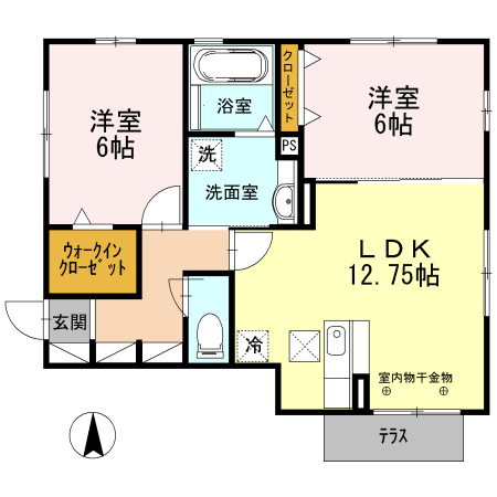 プティ メゾンの間取り
