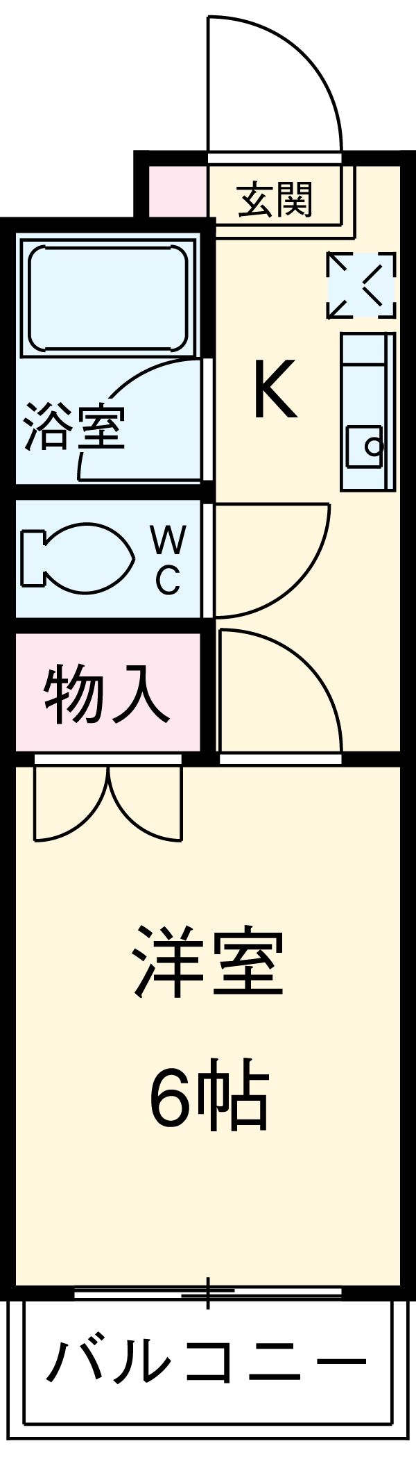 エステート湊の間取り
