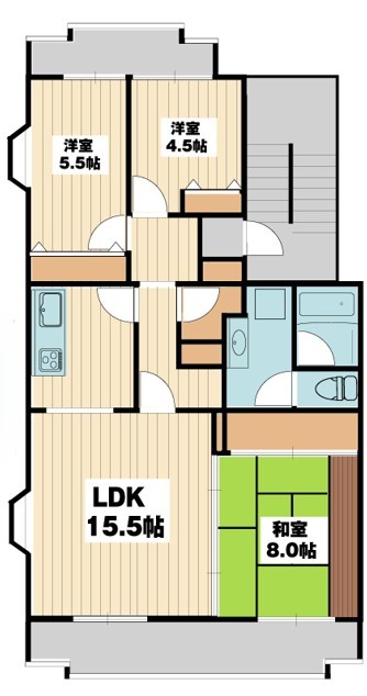 アルカディア5の間取り