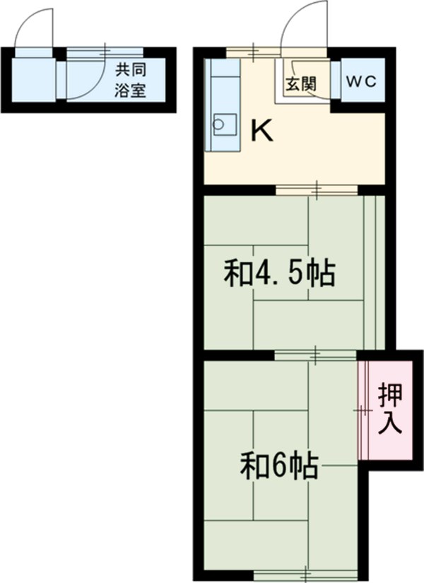 ひばり荘の間取り