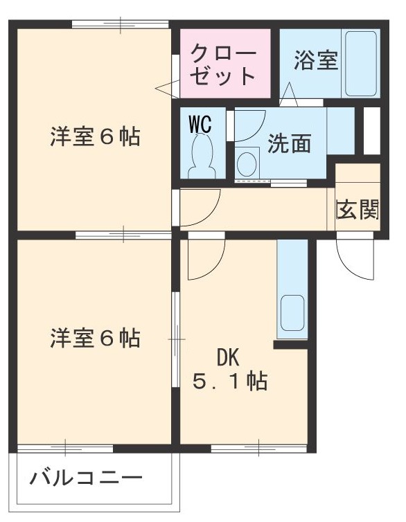 ハイホームサンタムールの間取り