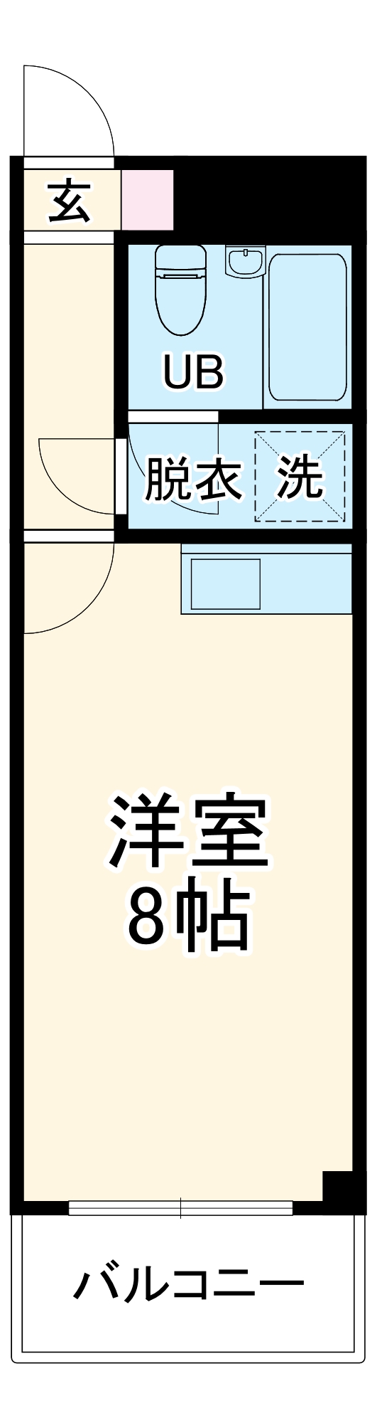 サンハイツ渡辺の間取り