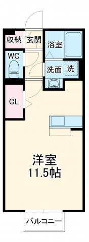 エクセレント若宮 A棟の間取り