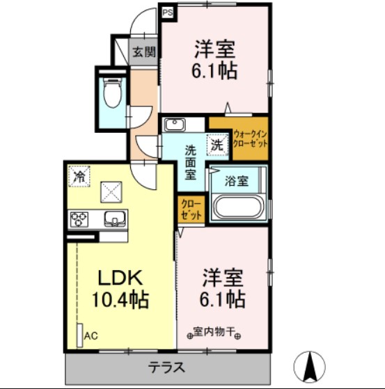 ブルークレール希望ヶ丘の間取り