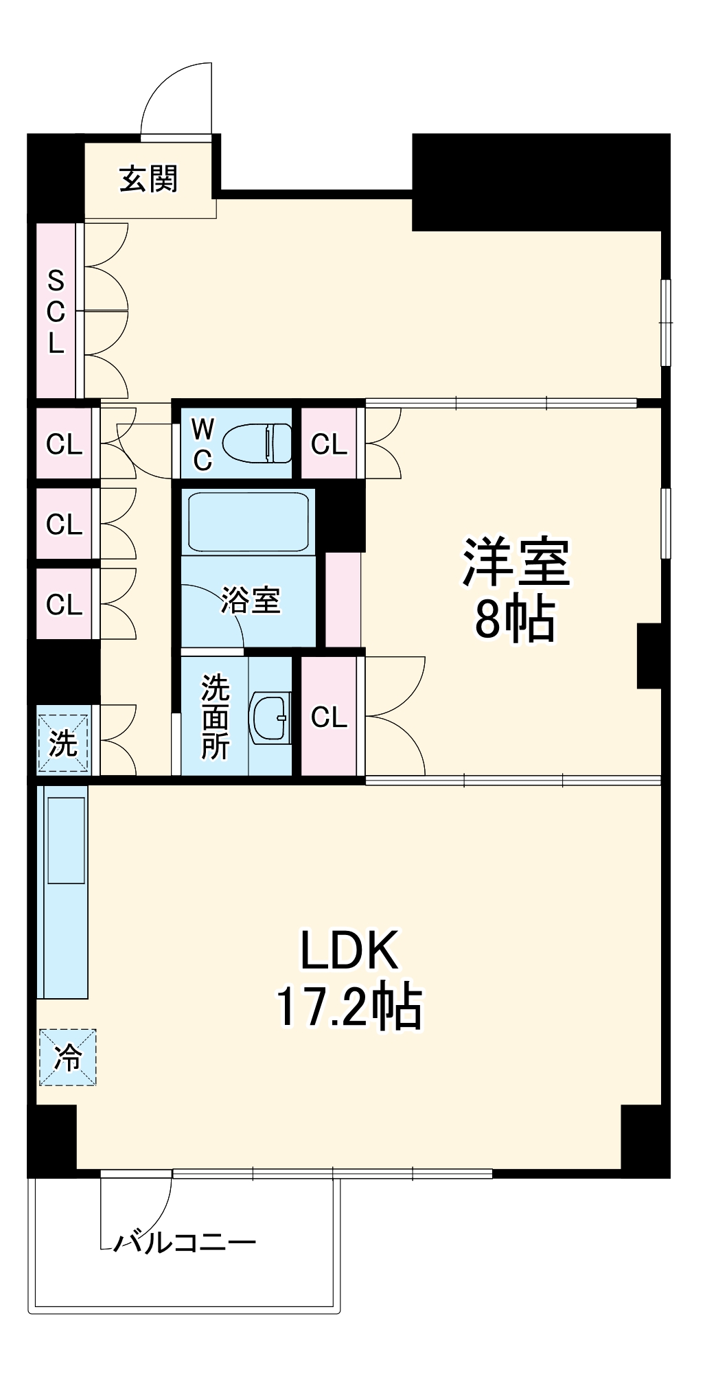 LaSante葵の間取り