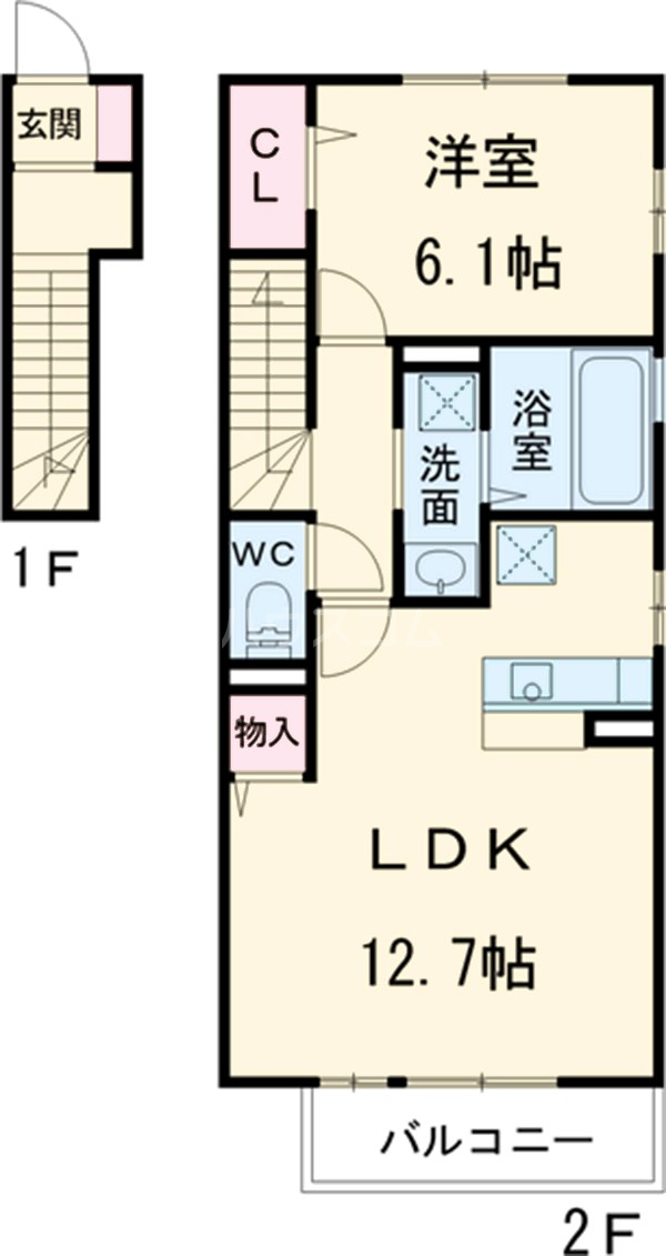 メゾン ド ソレイユの間取り