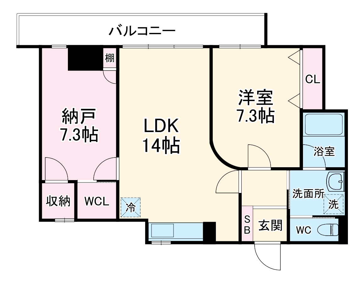 ランドハウス泉の間取り