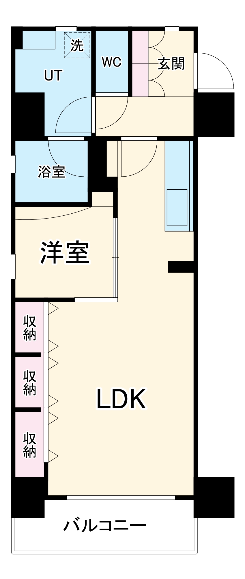 C.P.Pure1608の間取り
