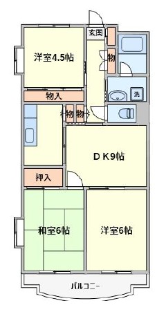 グランシエール市川の間取り