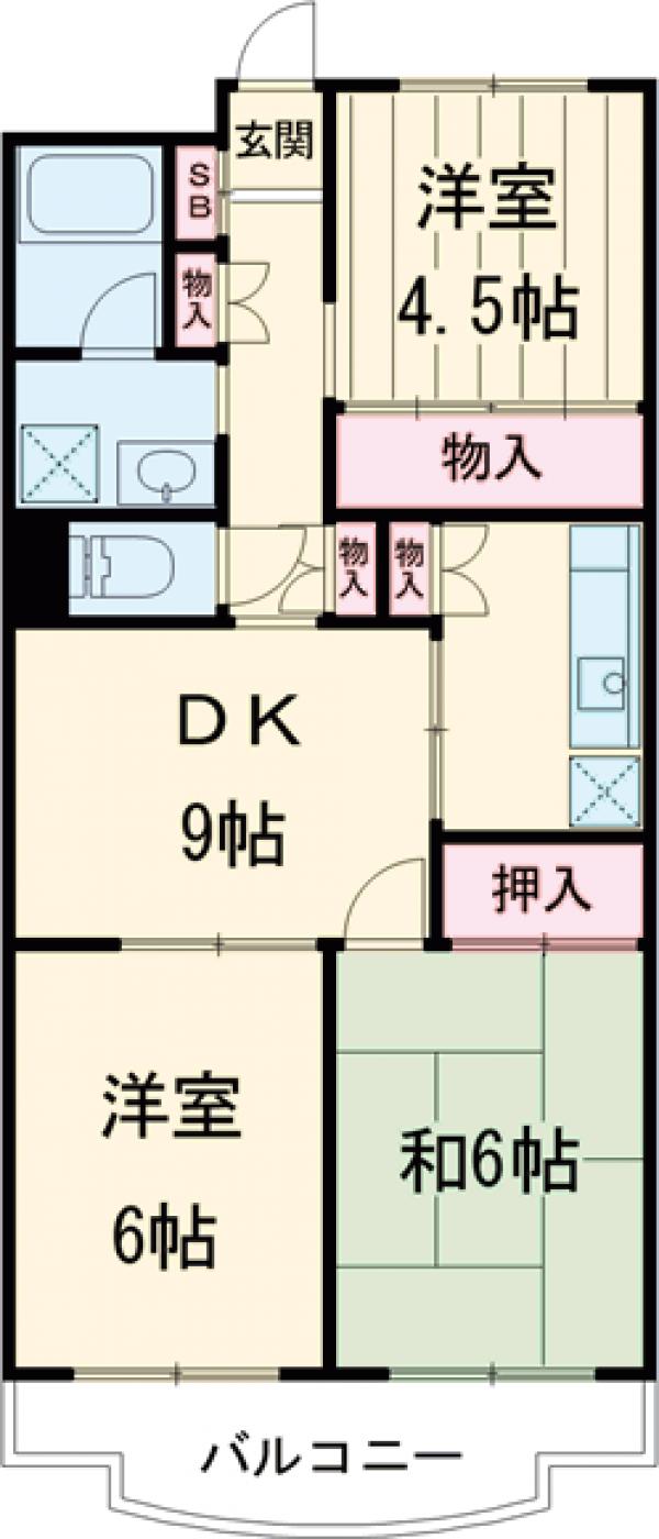 グランシエール市川の間取り