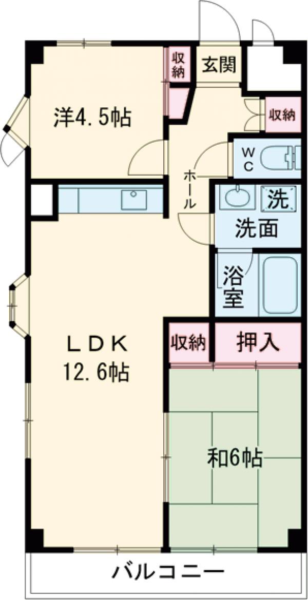 ブルックイーストマンションの間取り