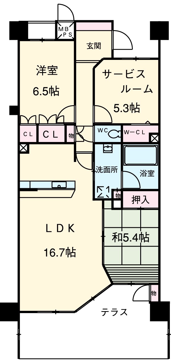 aLATO白壁東の間取り