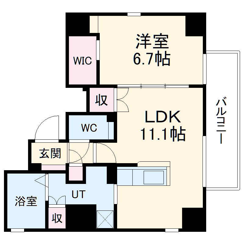 フローラル泉Ⅱの間取り