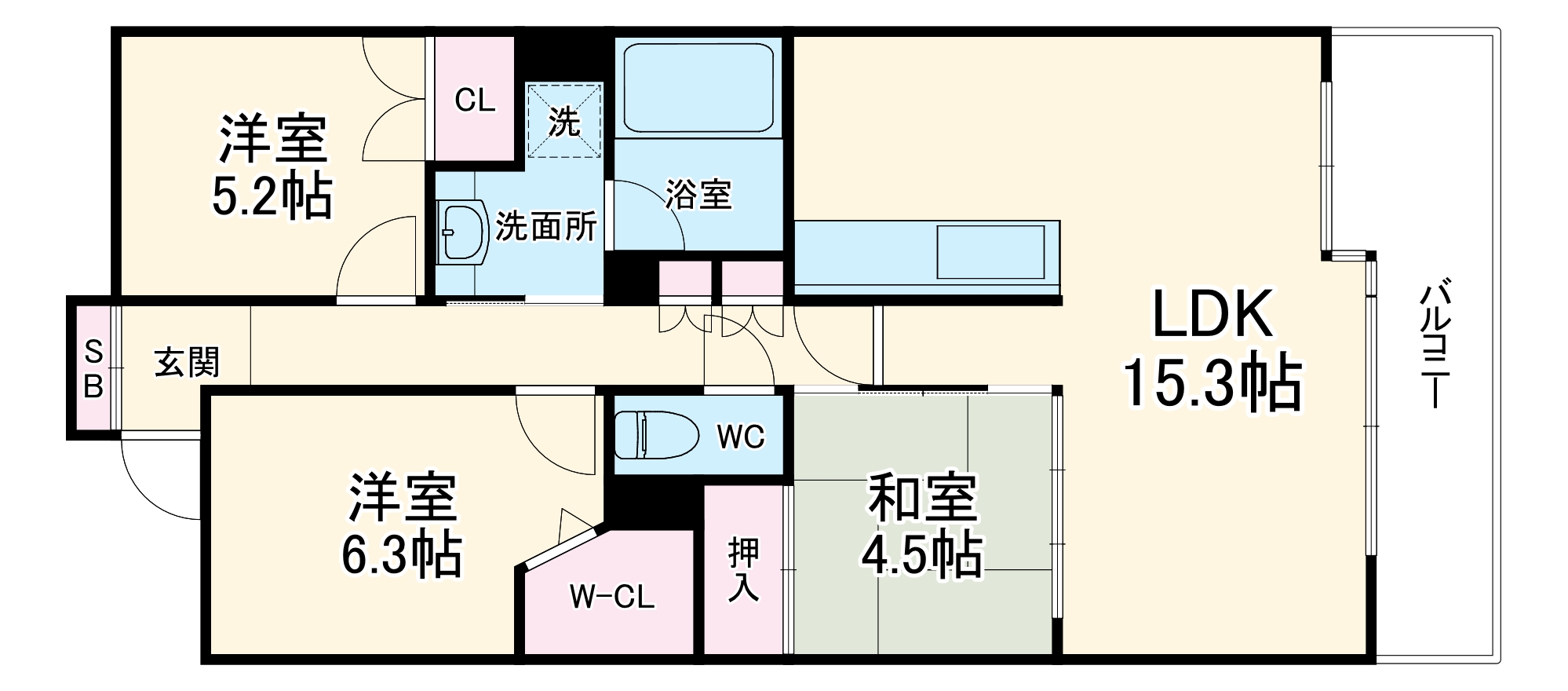 レジディア泉の間取り