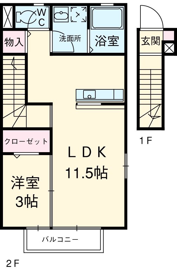 グランモア オザキの間取り