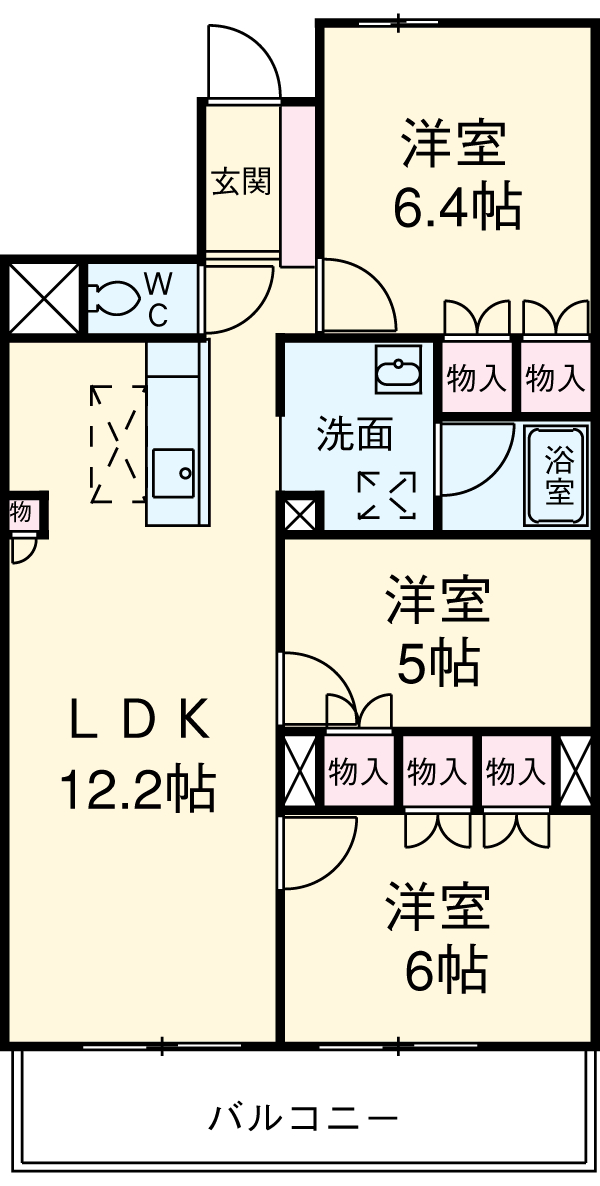 リエトコート丸の内の間取り