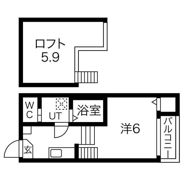 PrendreーRの間取り