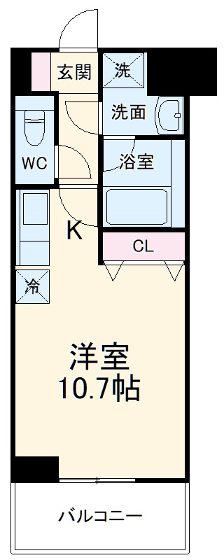 レジディア高岳の間取り
