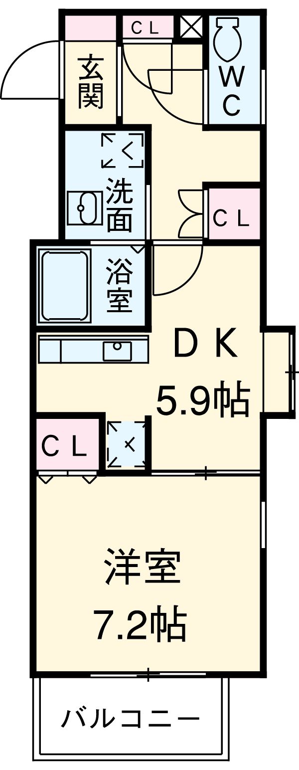 レジディア高岳の間取り
