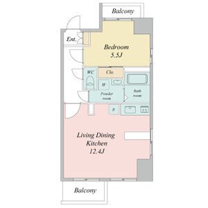レジディア久屋大通Ⅱ(旧マーレ)の間取り