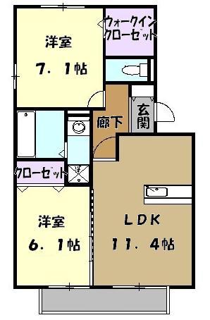 キャピタル大幸の間取り