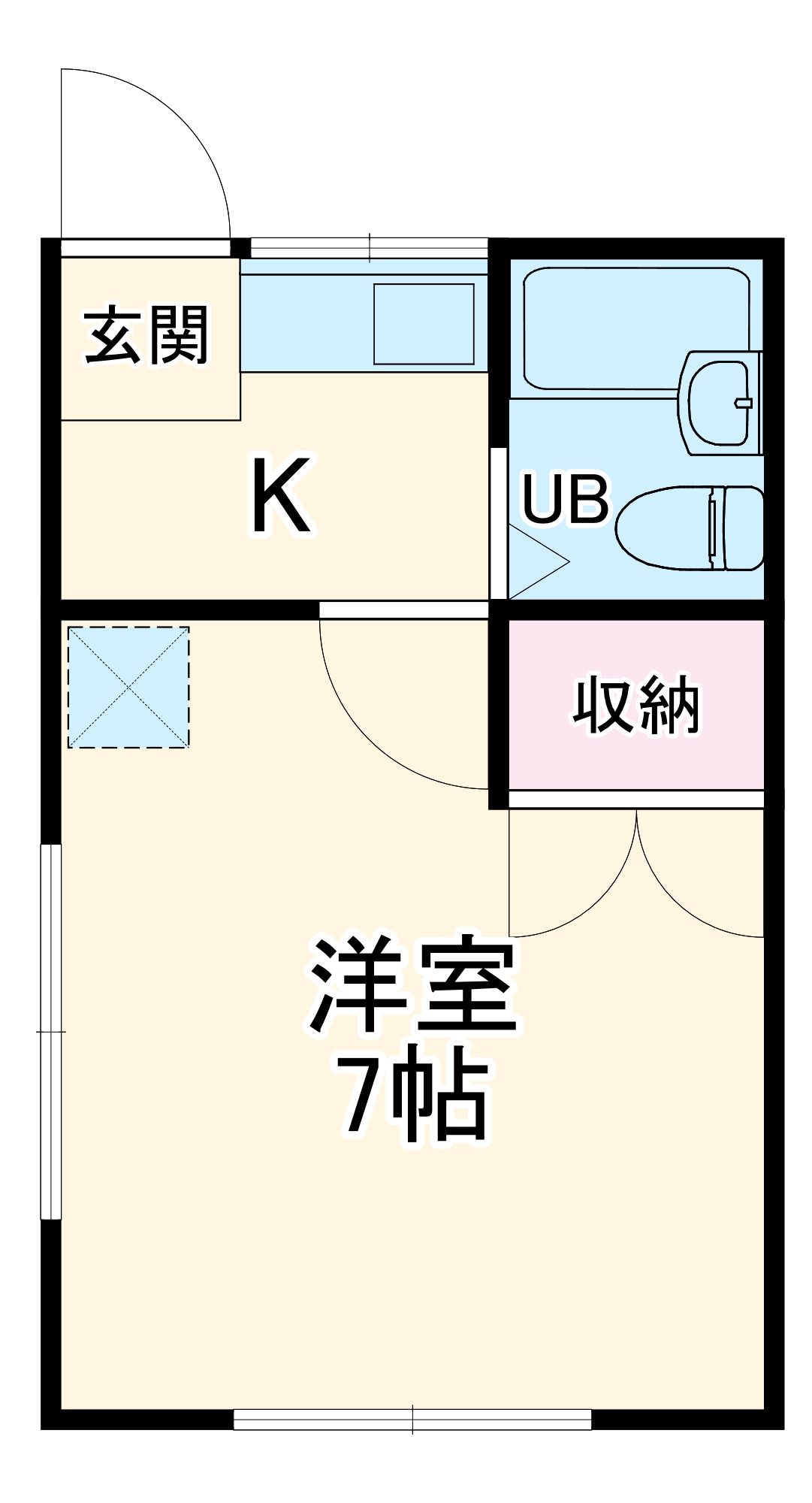 野本ハイツの間取り