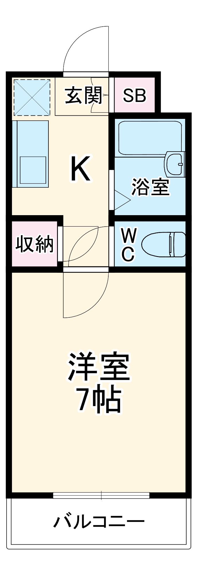 横浜元町ガーデンⅡの間取り